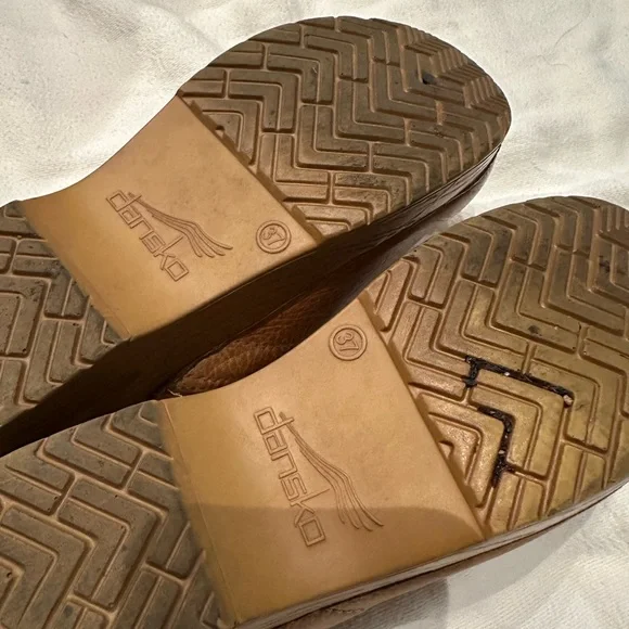 Dansko Brown Leather Mules - Picture 4 of 6